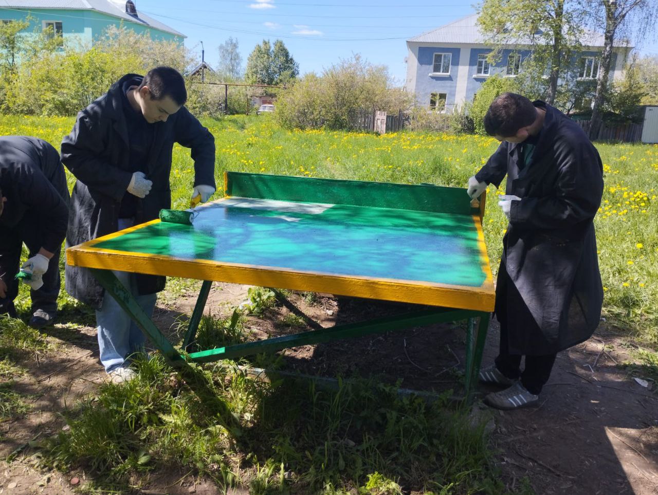 Благоустройство спортивной площадки на ул.Фрунзе г.Приволжск.