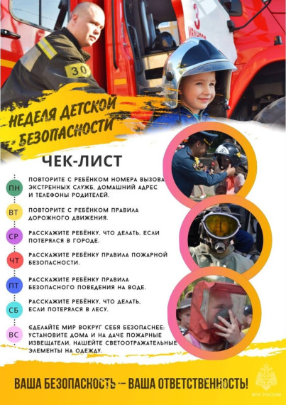 Неделя детской безопасности. Неделя детской безопасности.